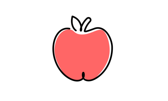 Apple Fruit Line Animation: A Study in Elegant Motion