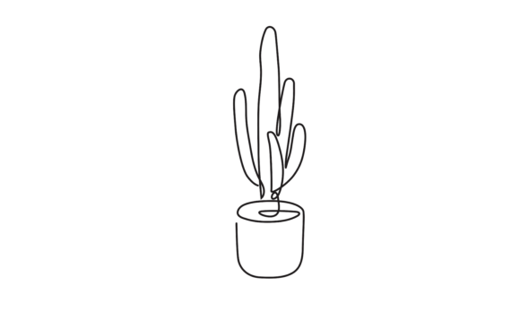 Cactus Plant Line Art Animation: A Fresh Perspective