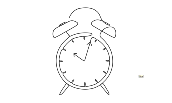 Capturing Rhythm: The Alarm Clock Line Motion Graphic