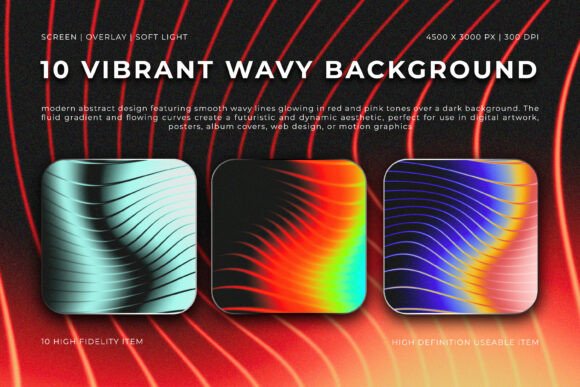 Dynamic Visuals: Using Vibrant Wavy Backgrounds in Modern Design