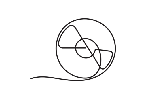 Film Reel Movie Icon Line Animation: Cinematic Motion Art