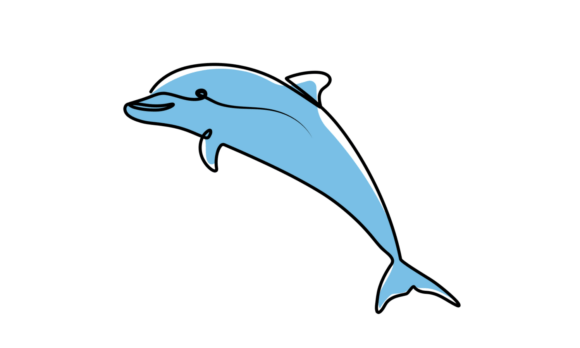 Jumping Pose Dolphin Animation: Elegance in Motion