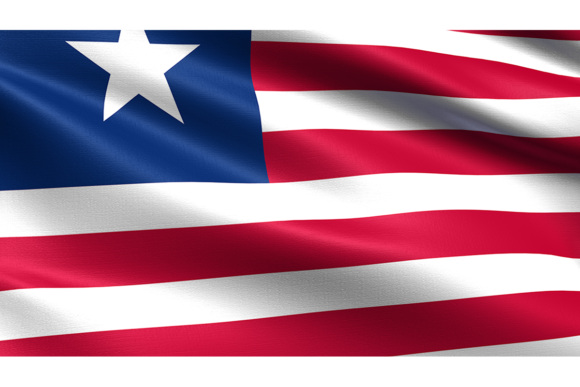 Liberia Flag: Waving Fabric Texture for Dynamic Designs