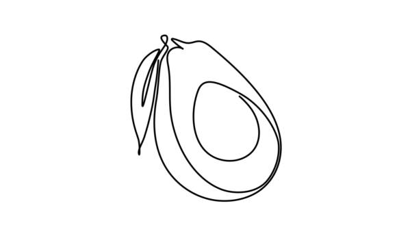 The Allure of Animated Avocado Fruit Elegance Motion