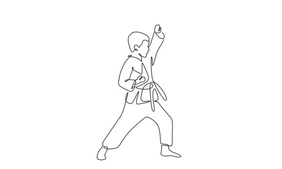 The Animated Child Karate Pose: A Modern Motion Graphic