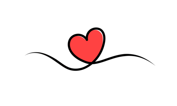 The Elegant Flow of Love Heart Shape Animation