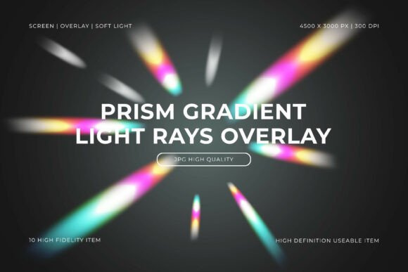 Transform Your Visuals: Using Prism Gradient Light Rays Overlay